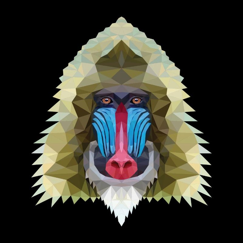 Affe polygon design Geschenk