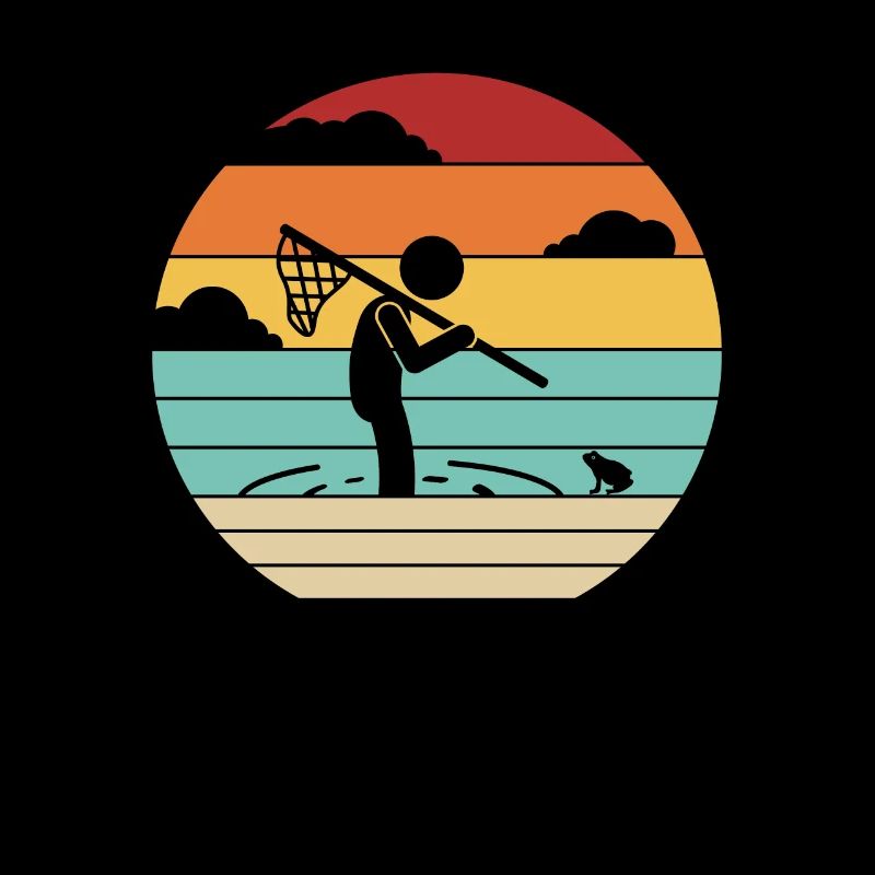 Retro Tadpole Tree Frog Toad Frog Catcher