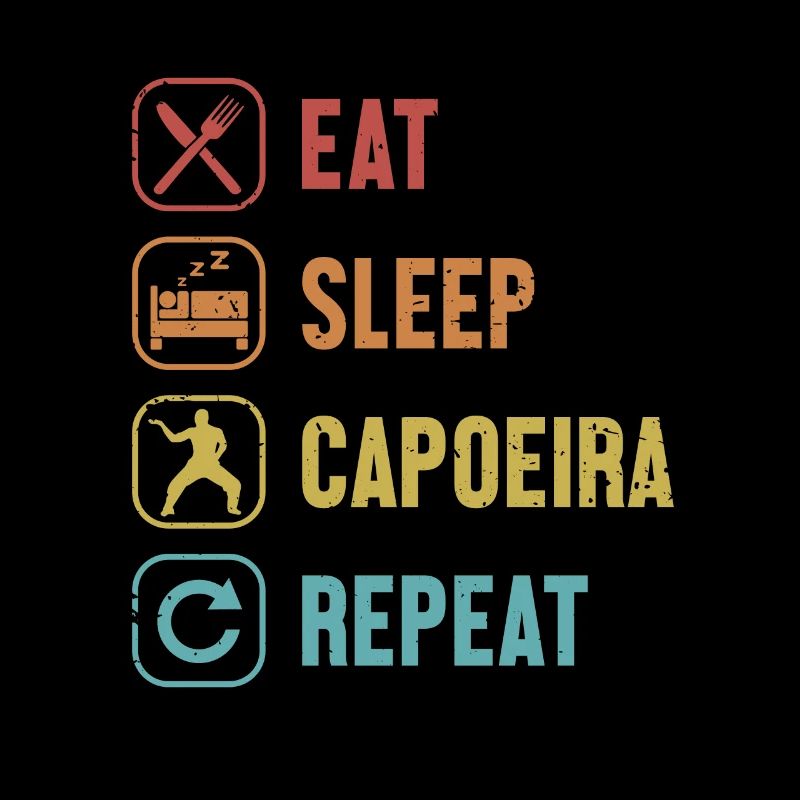 Manger Dormir Capoeira Répéter Capoeirista Ginga Danse