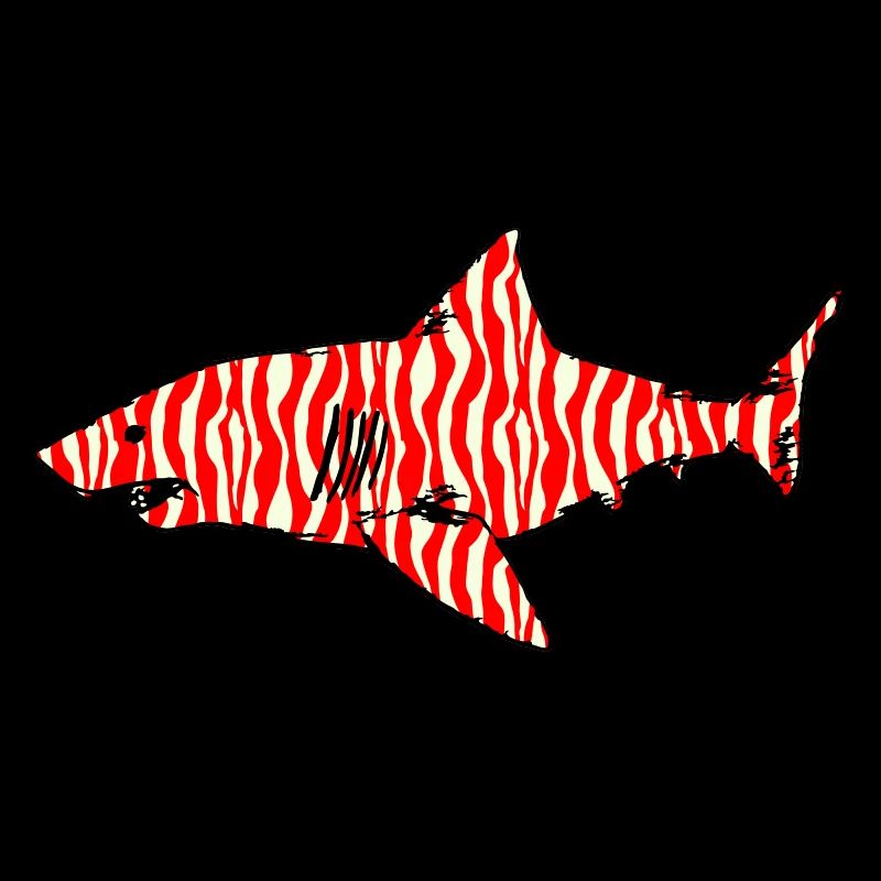 Shark n°1 - zebra pattern variation