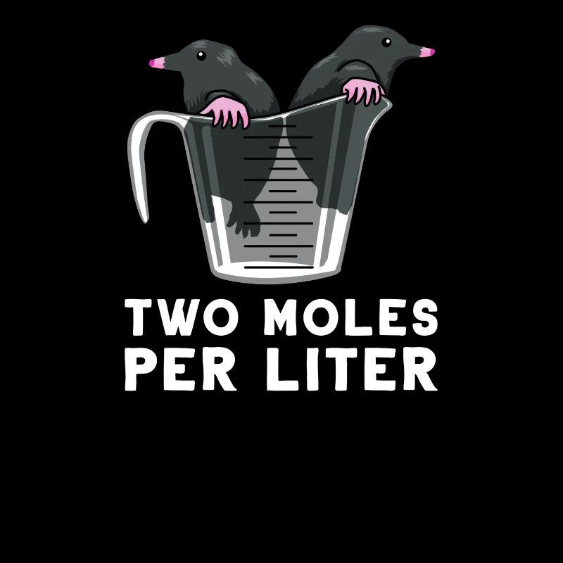Mole Mole per Liter Chemistry Physics Gift