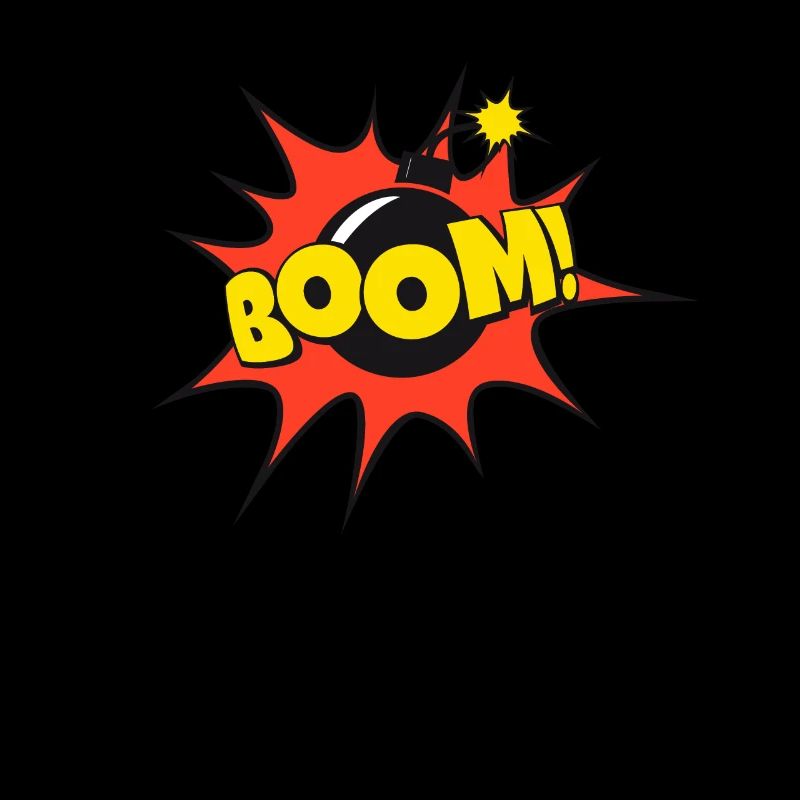 Comic speech bubble speechbubble boom bomb!