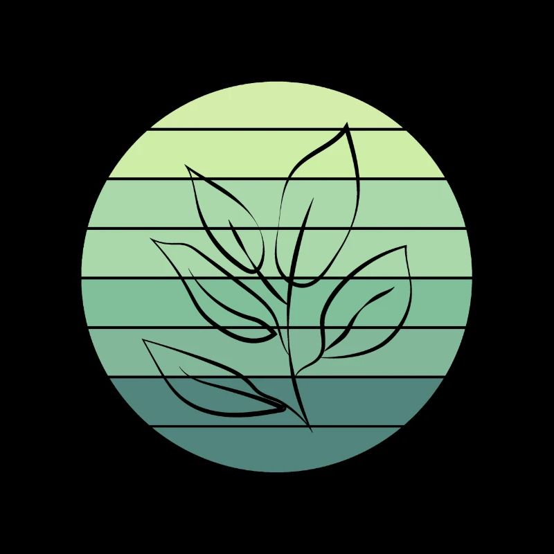 Vegetable Lover's Leaf Sunset Design