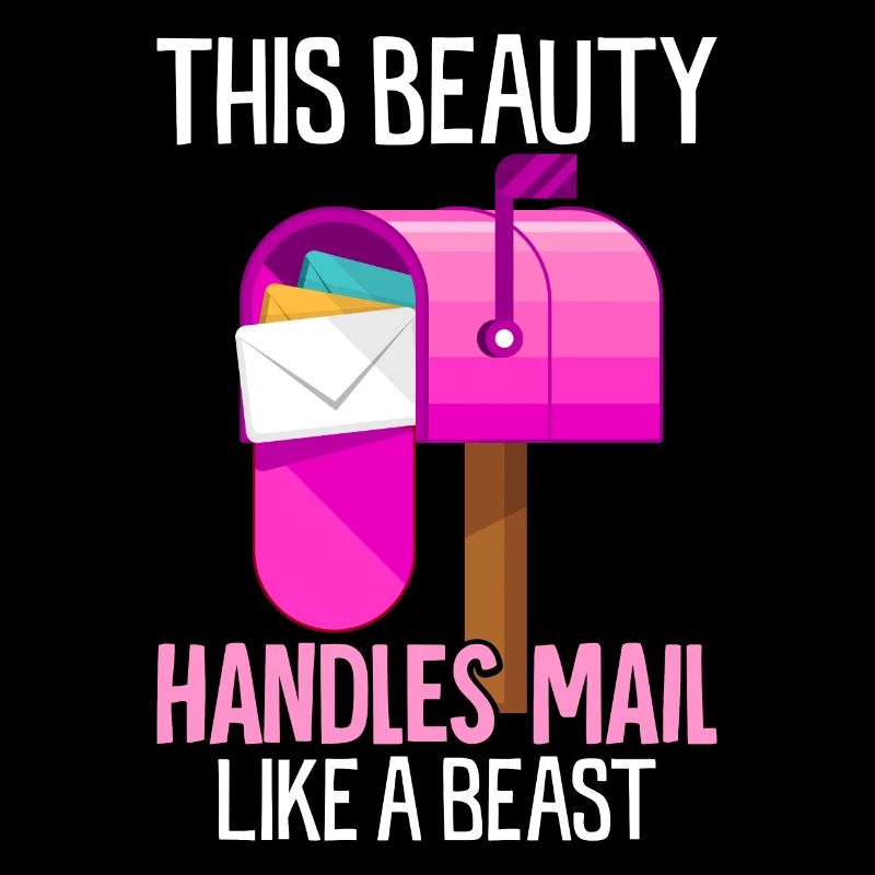 Female Postal Worker Mail Lady Funny Post Office