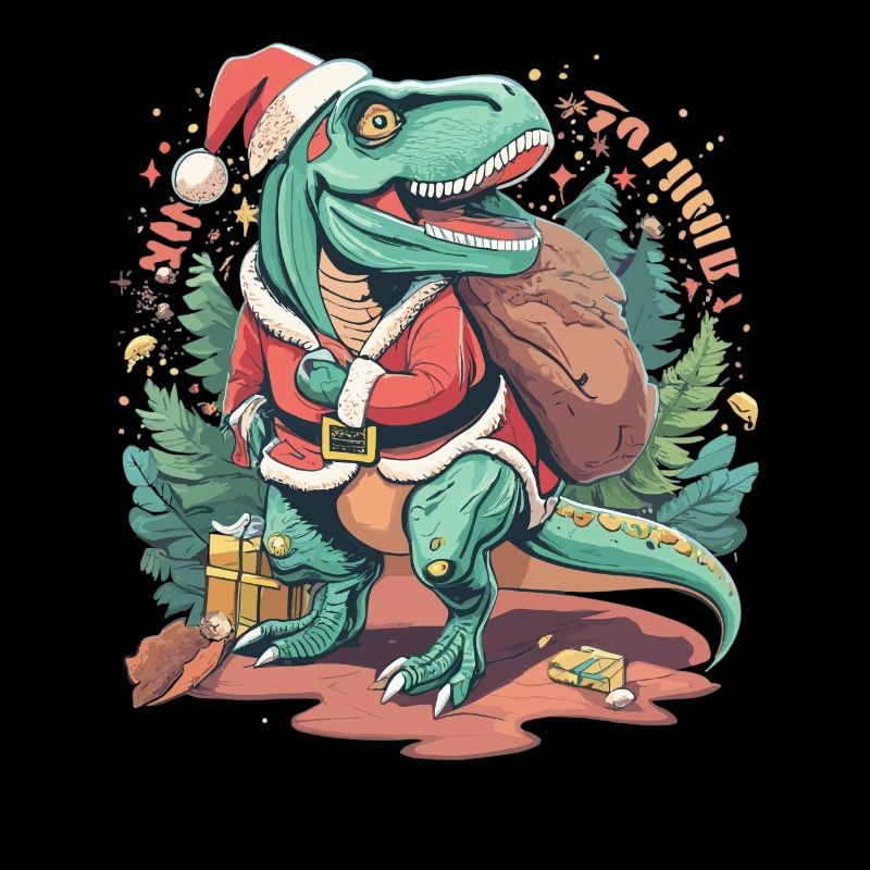 Dinosaur Trex Christmas
