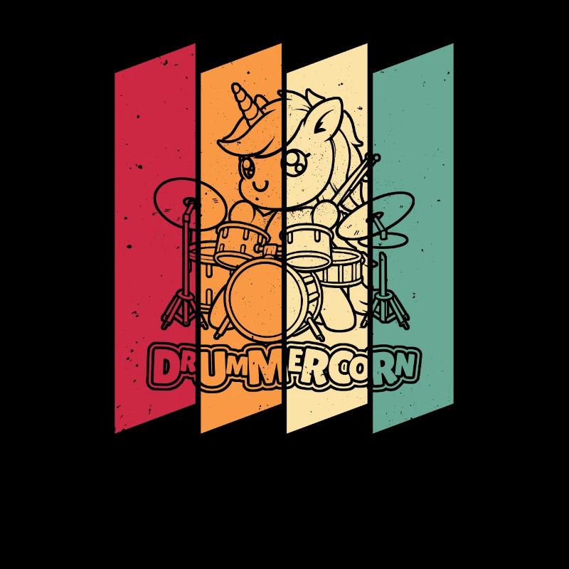 Drums Drummer Drummer Unicorn
