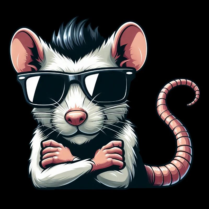 Cool Rat Mouse Sunglasses 50s 60s