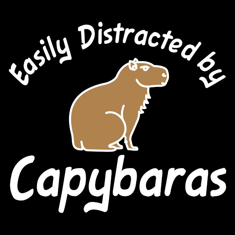 Facilement distrait par Capybaras capybara
