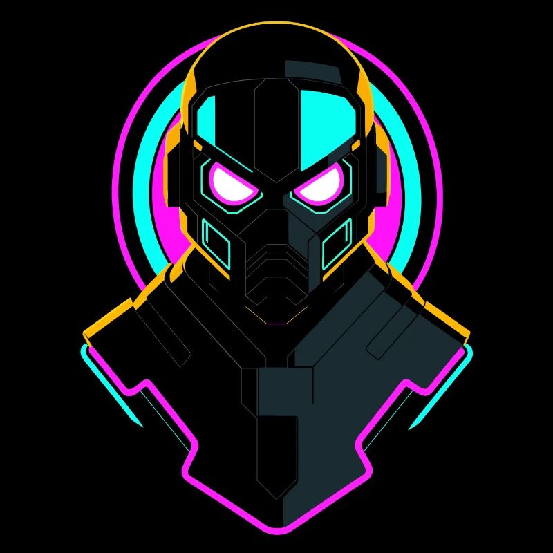 Neon Roboter