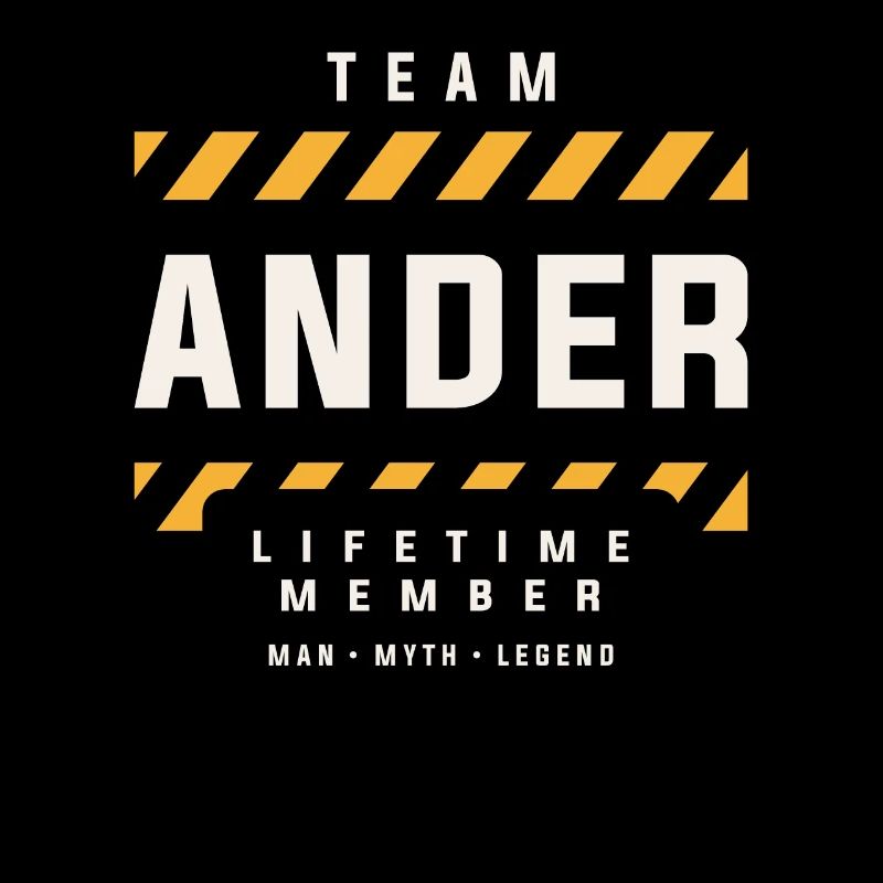 Team Ander Lifetime Member Funny Name Ander