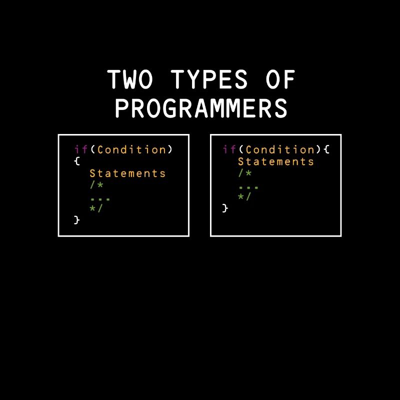 Two types of programmers PHP HTML IT Developer