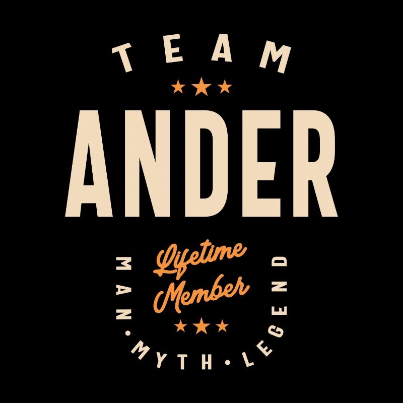 Team Ander Lifetime Member - Name Ander