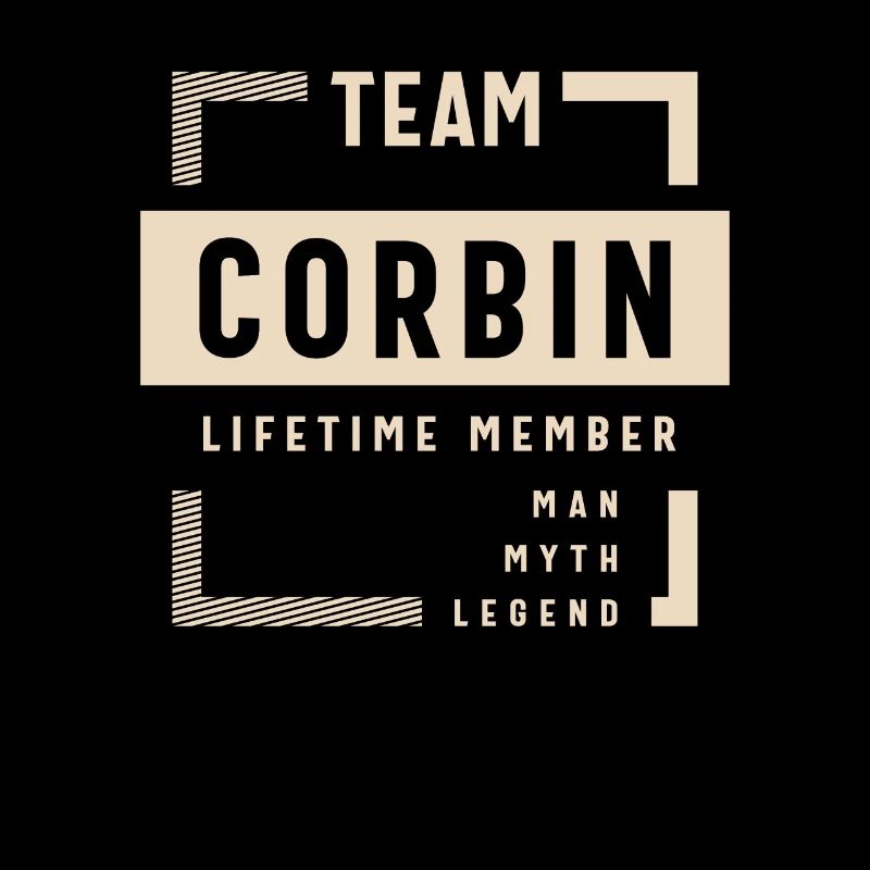Team Corbin Name des lebenslangen Mitglieds Corbin