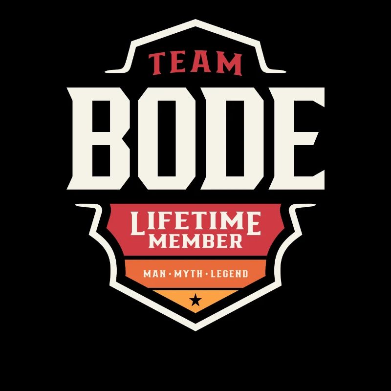 Team Bode Lebenslanges Mitglied Lustiger Name Bode