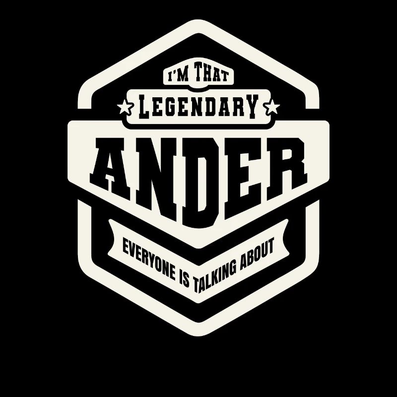 Legendärer Ander Personalisierter Name Ander