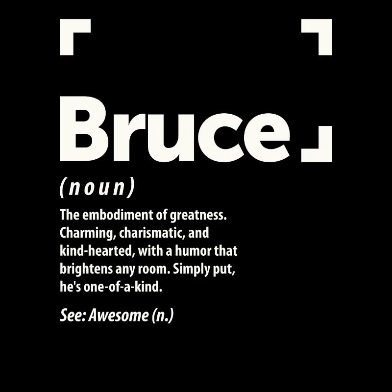 Bruce Name Definition Personalized Name Bruce
