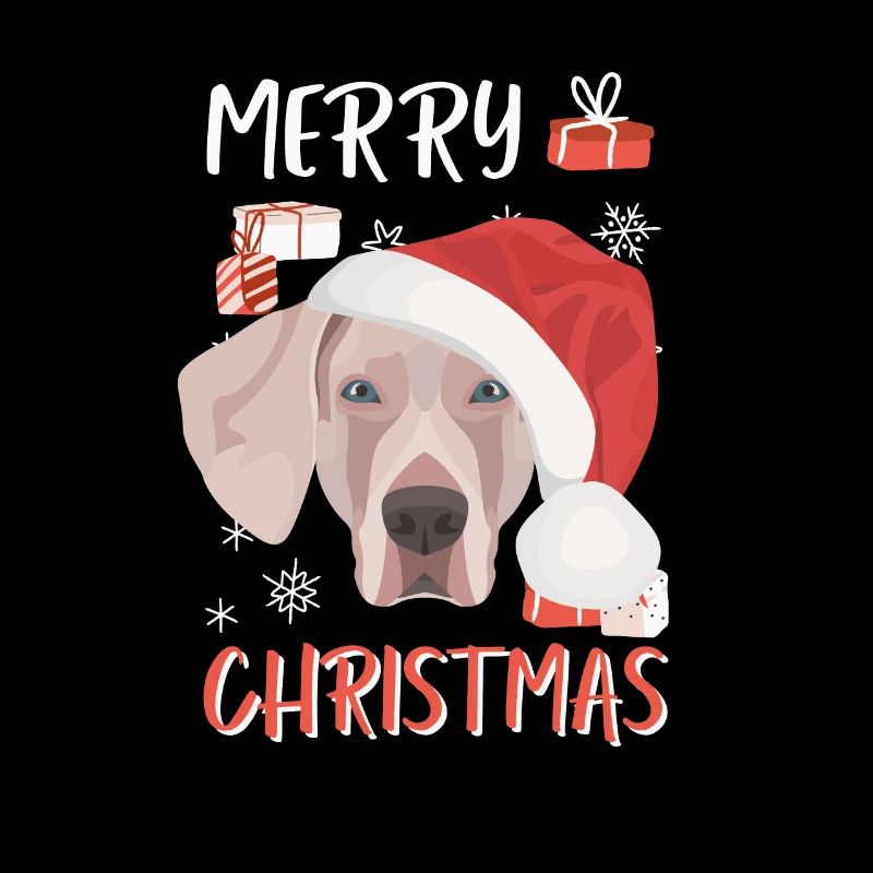 Joyeux Noël Weimaraner