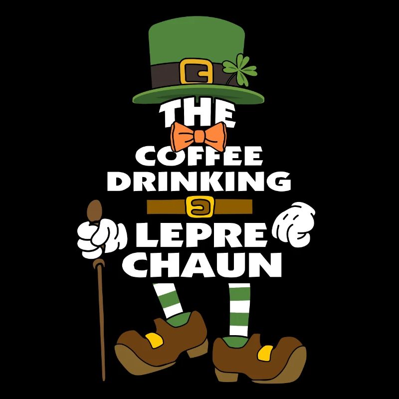 Le lutin buvant du café St Patrick