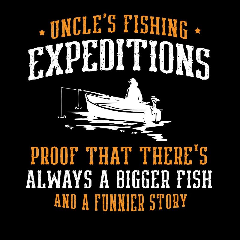 Pêche Oncle Pêcheur Oncles Drôle Poisson Parfait