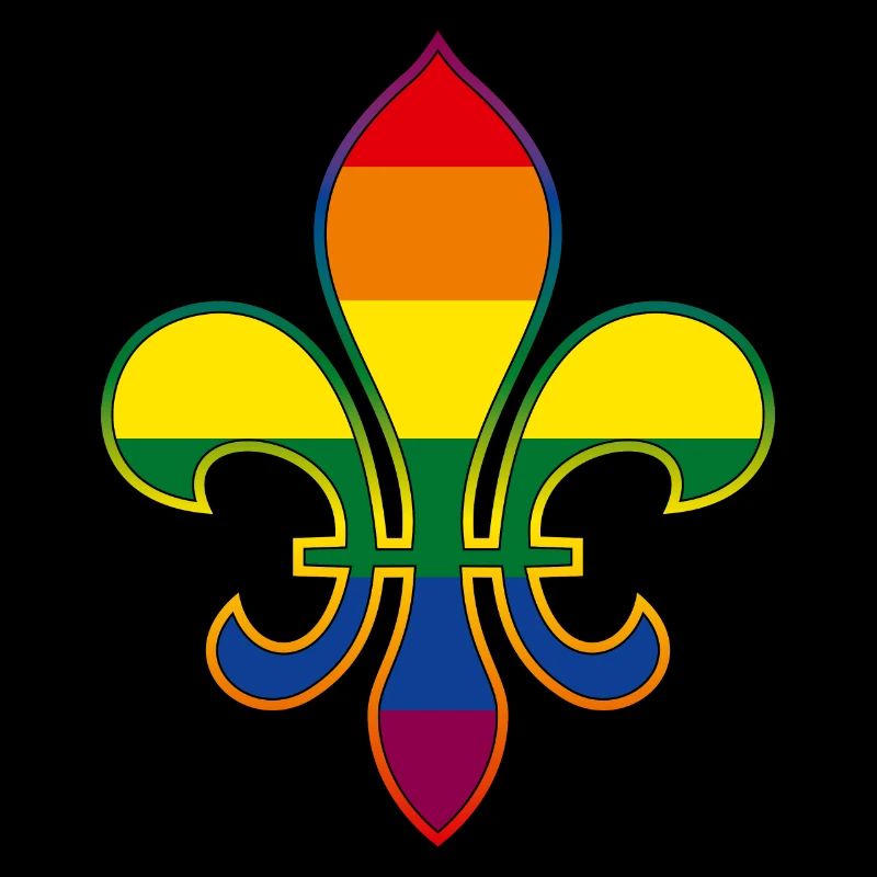 Arc-en-ciel Fleur de Lys / Fleur de Lis
