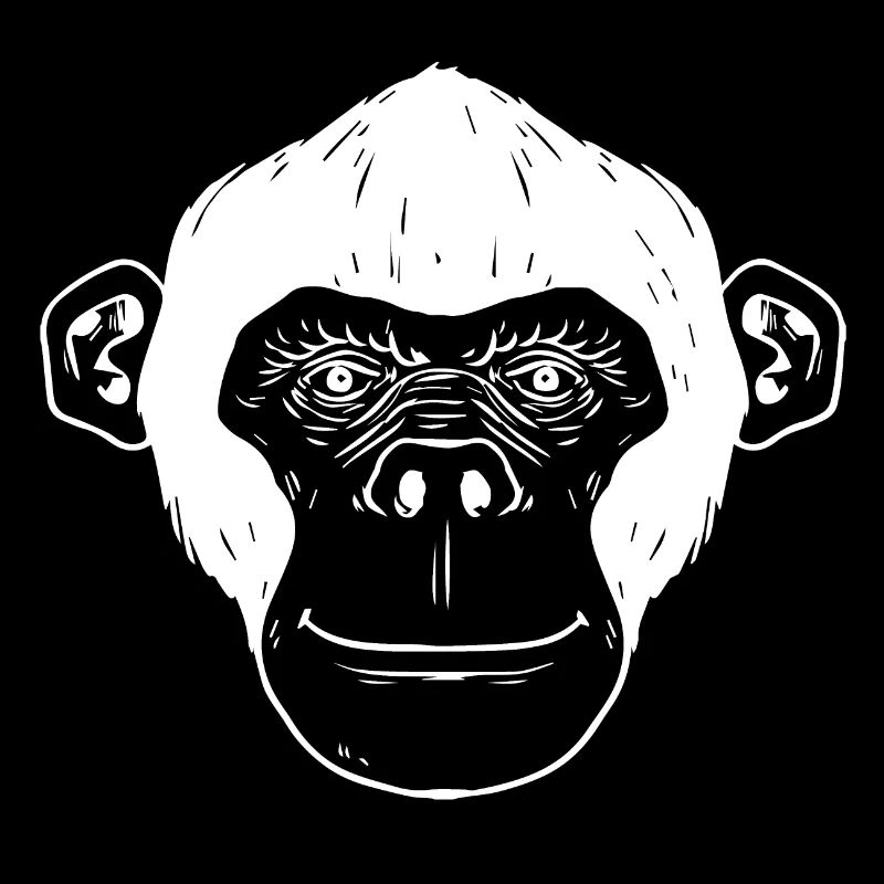 Monkey chimpanzee monkey face gift monkey
