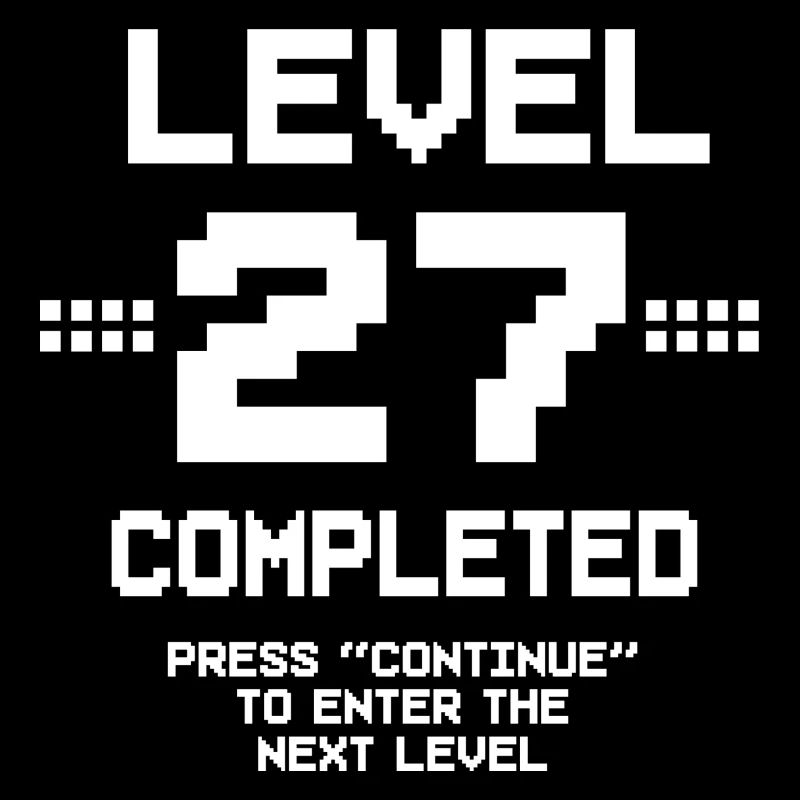 27 Geburtstag Gamer Level 27 Complete