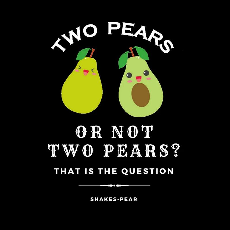 Zwei Birnen oder nicht zwei Birnen