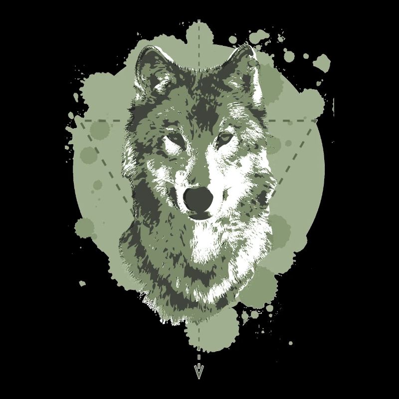 WOLF - GEOMETRY - GREEN