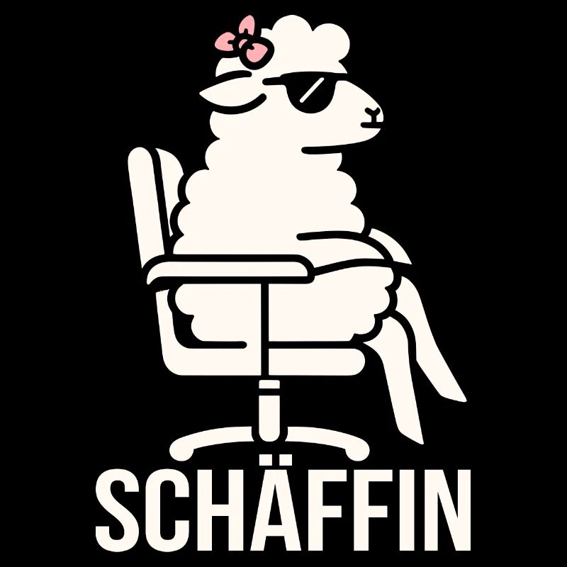 Chef Chefin Schaf Geschenk Schäfin Spruch