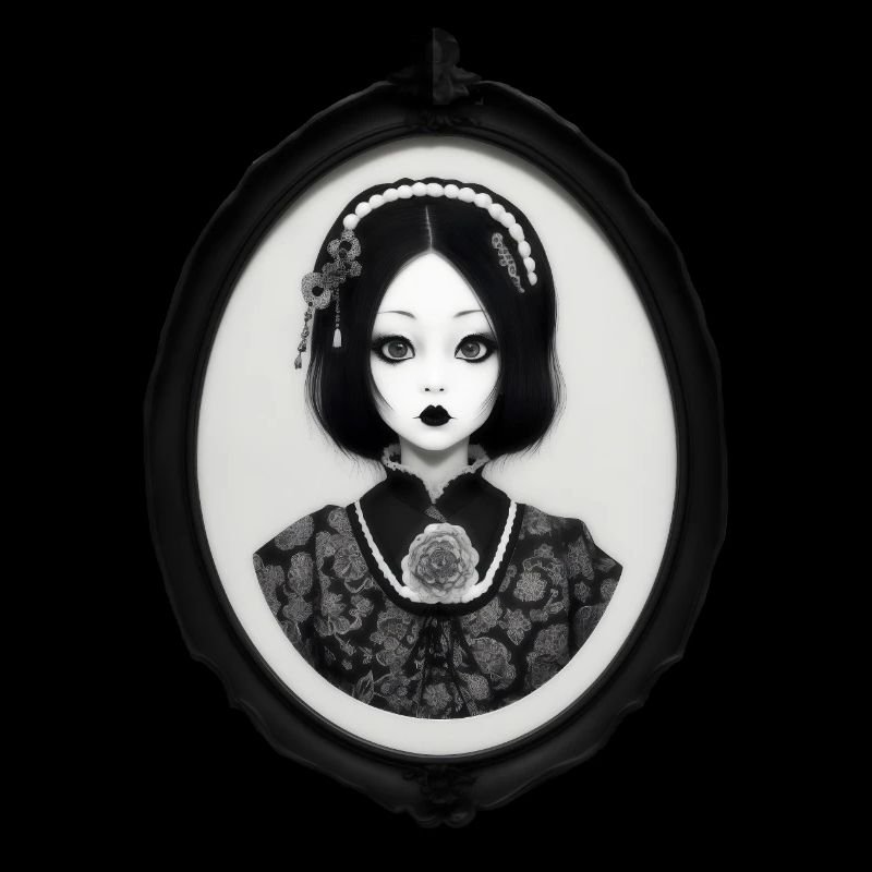Gothic-Japan-Mädchen