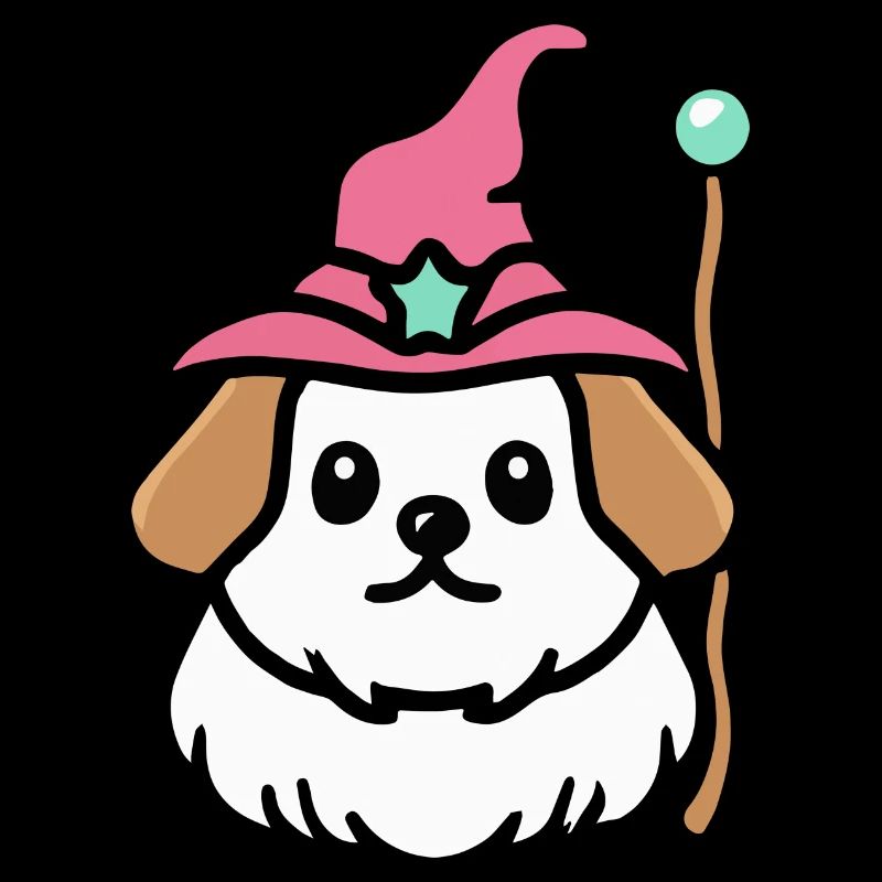 Zauberer des maltesischen Hund Geschenk Retro