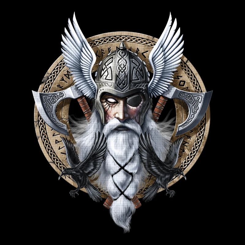 Wikingerkrieger-Gott Odin