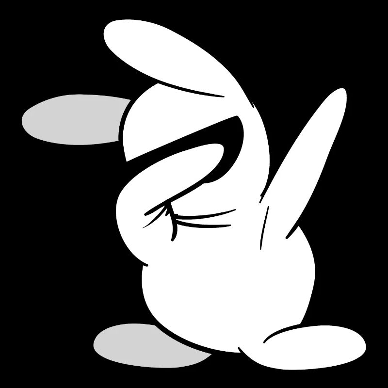 Dabbing Dab rabbit bunny