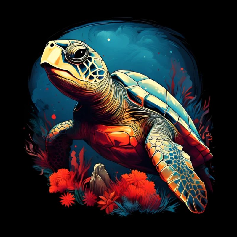 Wunderschöne Schildkröte