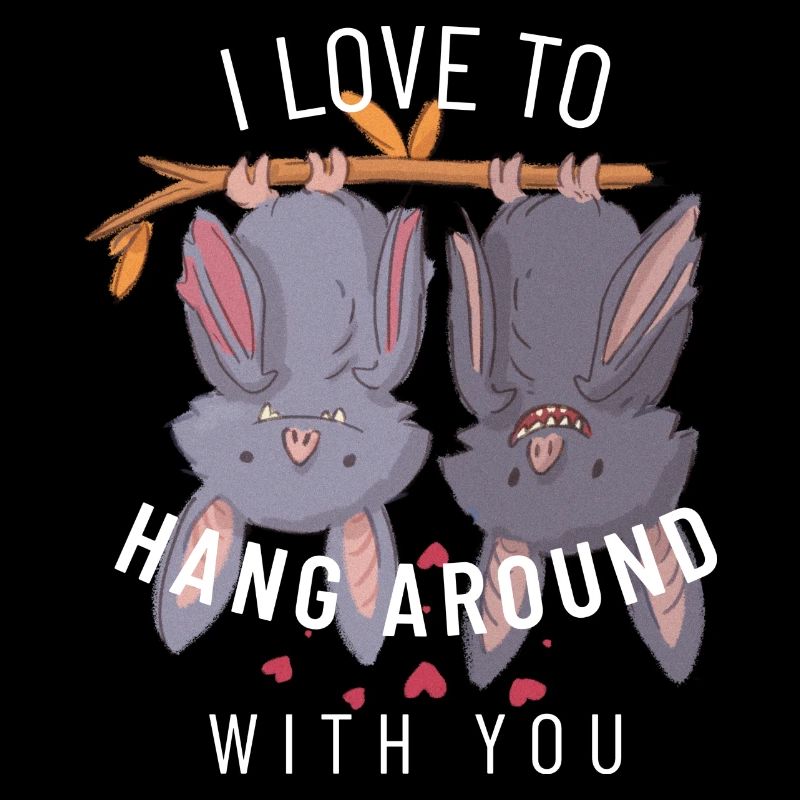 Valentinstag Fledermäuse Spruch