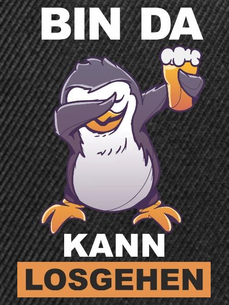 Dabbing Pinguin Trinkspruch Spass