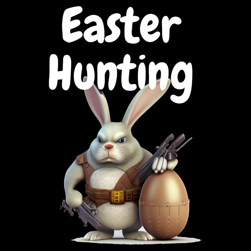 Happy Easter, Funny Easter Rabbit, Easter Hunting