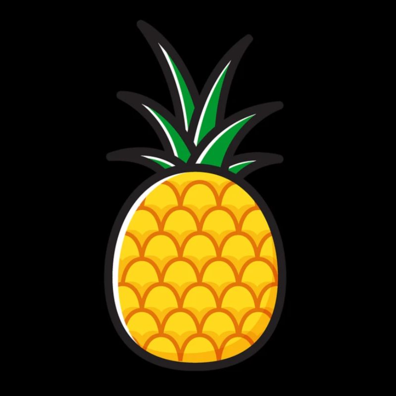 Style de logo d'ananas