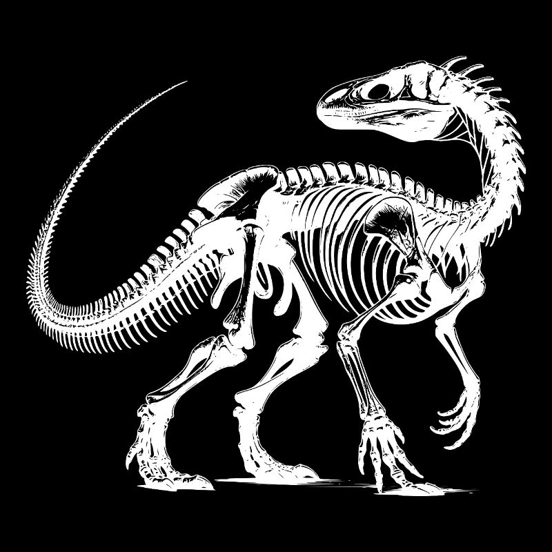 Evolution in Lines Dinosaur Fossil Bones