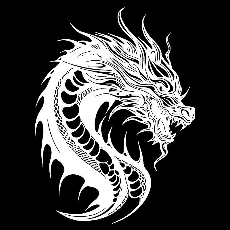 Vintager Schlangen Drache