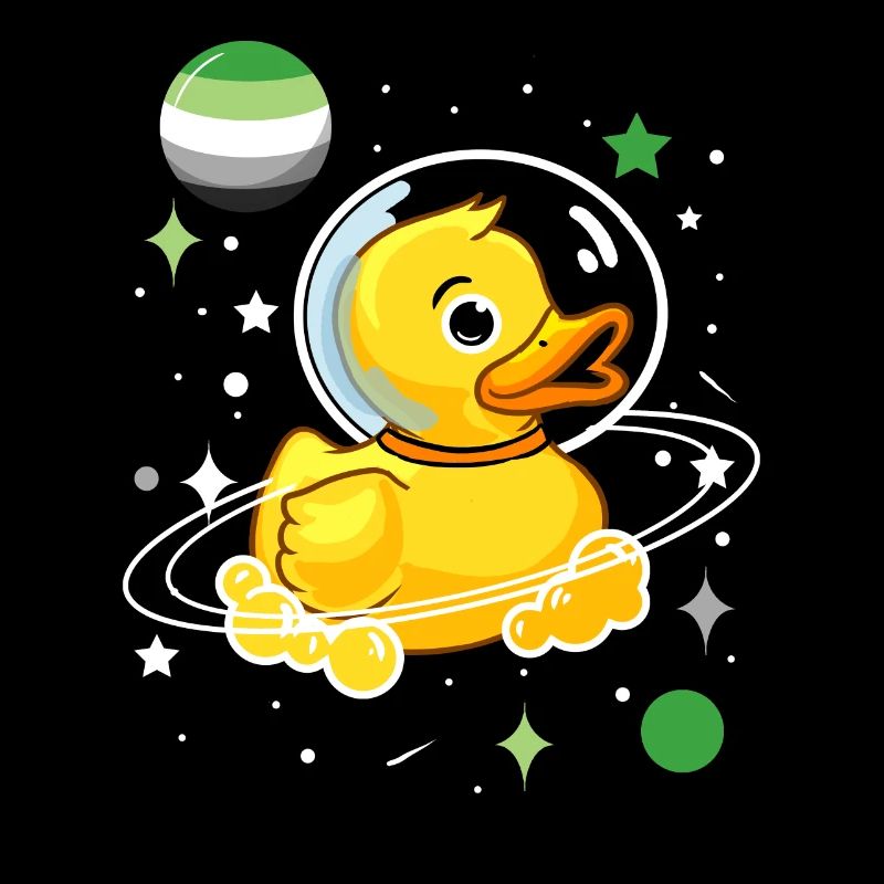 Ente Astronaut Aromantic Pride