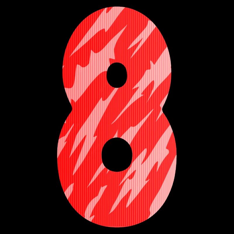 8 Red Pattern