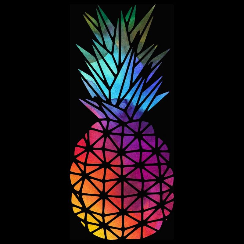 Rainbow pineapple