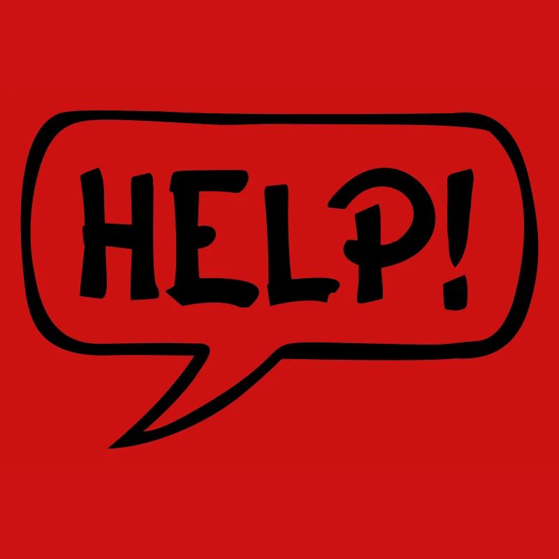 Comic Sprechblase HELP