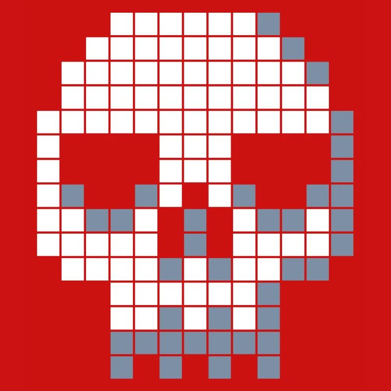Pixel-Schädel