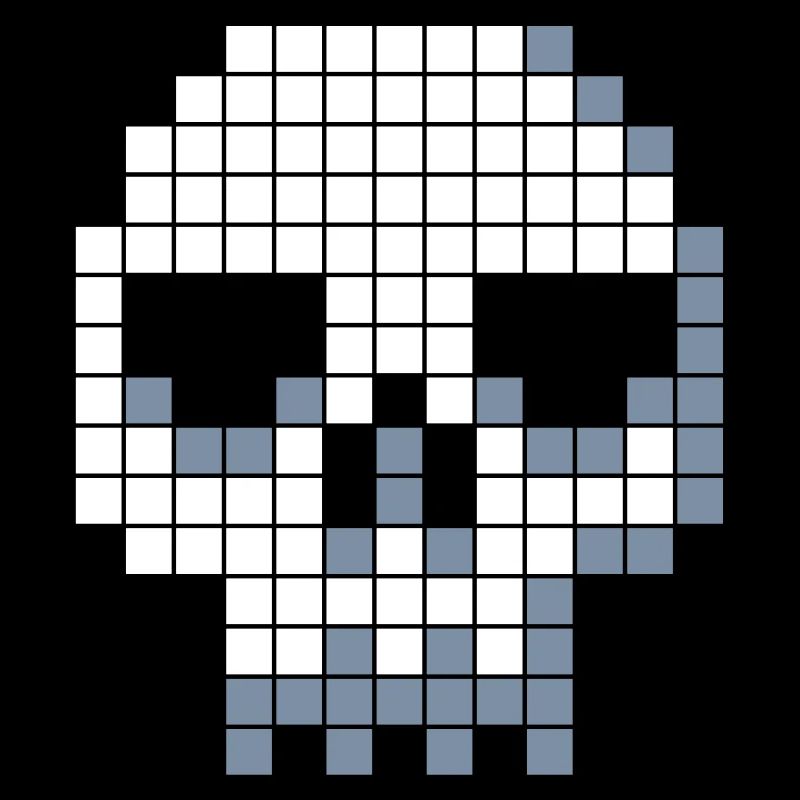 Pixel skull