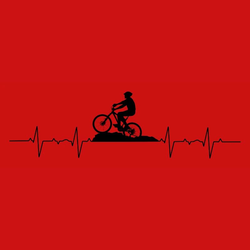 Herzfrequenz mit Mountainbiker