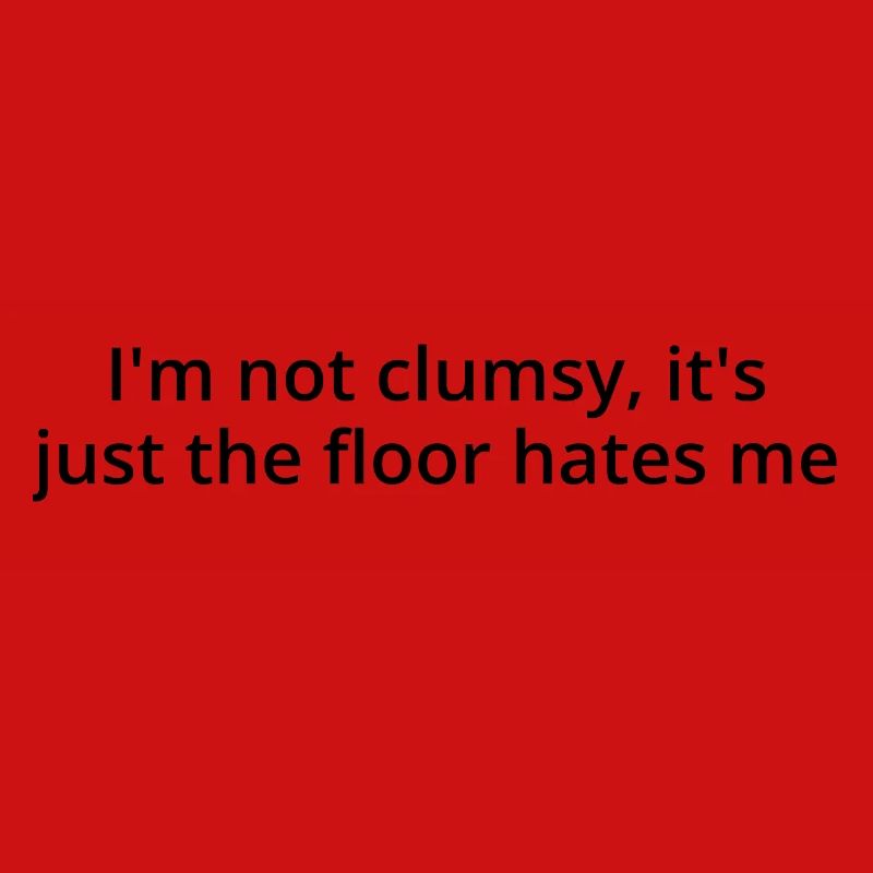 Clumsy, dark text