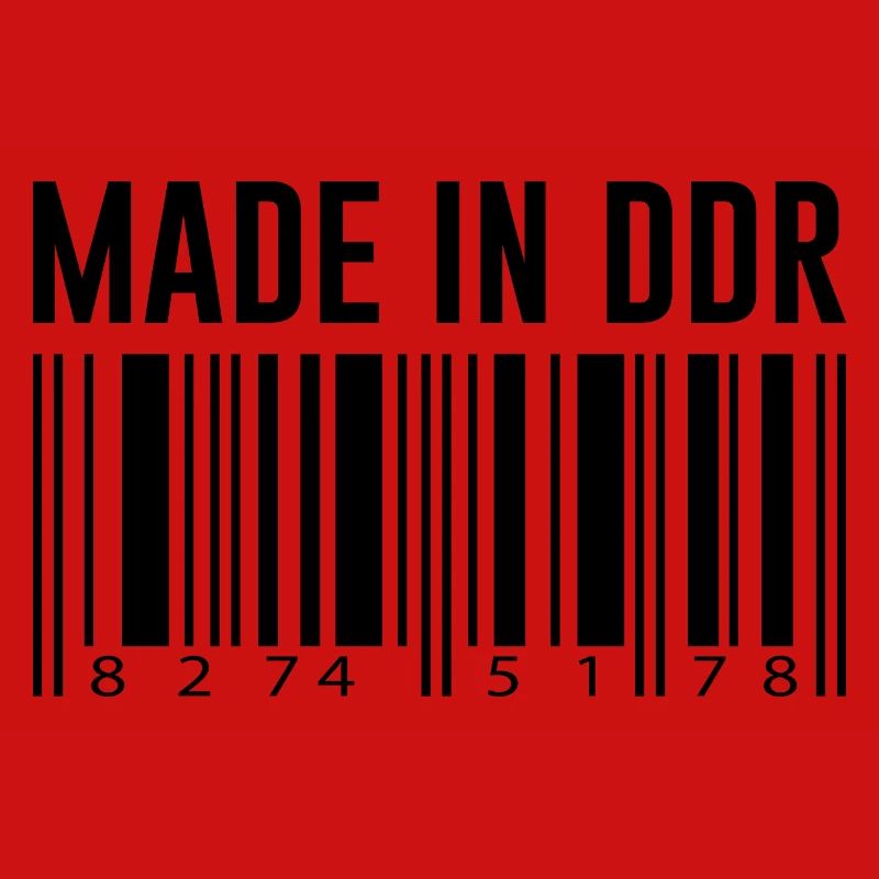 DDR Ossi Ostberlin Geschenk Strichcode