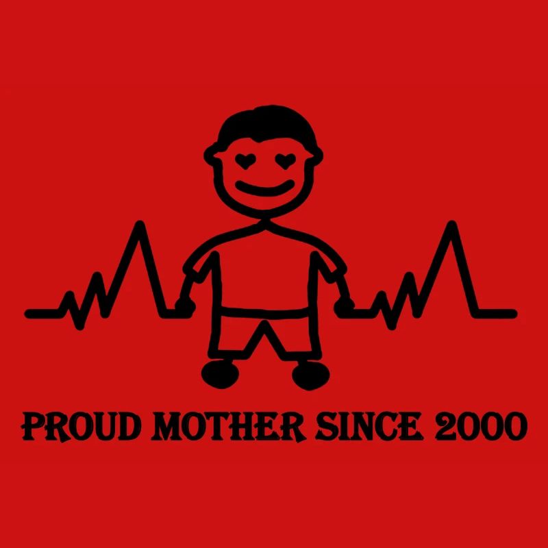 Stolzer Mutter seit 2000 eines Jungen